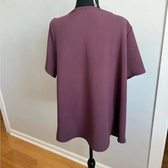 Gilli purple Criss-Cross Blouse - Picture 3 of 6